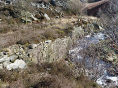 
Embankment on track to the dam, Blaenrhondda, February 2012